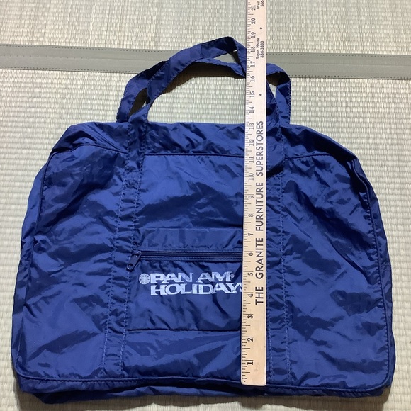 Vintage Pan Am Holidays Blue Travel Bag - Picture 5 of 7